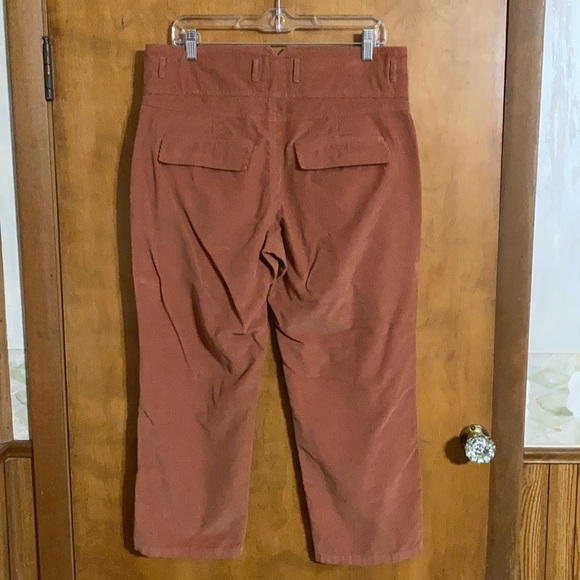 Sundance Burnt Orange Corduroy Capris Sz 12P - Picture 4 of 5